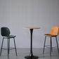 Modern Backrest Armless Counter Stool Iron Cafe Bar High Stool with Leather Cushion