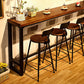 Contemporary Metal Bar Stool Wood Seat Bar Stool for Home Use Clearhalo 'Bar Furniture' 'Bar Stools' 'bar_stools' 'furn' 'furn_bar_stools' 'Furniture' 'Kitchen & Dining Furniture' 6186380