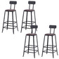 Contemporary Metal Bar Stool Wood Seat Bar Stool for Home Use 4 Piece Set Upholstered Square Clearhalo 'Bar Furniture' 'Bar Stools' 'bar_stools' 'furn' 'furn_bar_stools' 'Furniture' 'Kitchen & Dining Furniture' 6186383