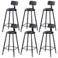 Contemporary Metal Bar Stool Wood Seat Bar Stool for Home Use 6 Piece Set Upholstered Round Clearhalo 'Bar Furniture' 'Bar Stools' 'bar_stools' 'furn' 'furn_bar_stools' 'Furniture' 'Kitchen & Dining Furniture' 6186388