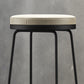 Modern Backrest Armless Counter Stool Metal Bar High Stool with Leather Cushion Clearhalo 'Bar Furniture' 'Bar Stools' 'bar_stools' 'furn' 'furn_bar_stools' 'Furniture' 'Kitchen & Dining Furniture' 6186409