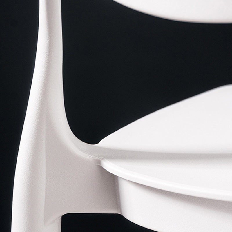 Industrial Low Back Counter Stool Plastic Counter Height Stools for Home Use Clearhalo 'Bar Furniture' 'Bar Stools' 'bar_stools' 'furn' 'furn_bar_stools' 'Furniture' 'Kitchen & Dining Furniture' 6186493