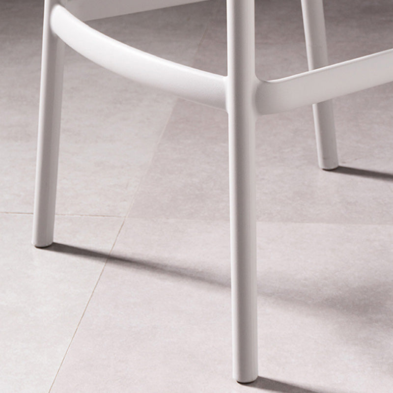 Industrial Low Back Counter Stool Plastic Counter Height Stools for Home Use Clearhalo 'Bar Furniture' 'Bar Stools' 'bar_stools' 'furn' 'furn_bar_stools' 'Furniture' 'Kitchen & Dining Furniture' 6186495