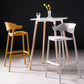 Industrial Low Back Counter Stool Plastic Counter Height Stools for Home Use Clearhalo 'Bar Furniture' 'Bar Stools' 'bar_stools' 'furn' 'furn_bar_stools' 'Furniture' 'Kitchen & Dining Furniture' 6186497