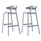 Industrial Low Back Counter Stool Plastic Counter Height Stools for Home Use Blue 2 Piece Set Clearhalo 'Bar Furniture' 'Bar Stools' 'bar_stools' 'furn' 'furn_bar_stools' 'Furniture' 'Kitchen & Dining Furniture' 6186505