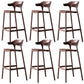 Industrial Low Back Counter Stool Plastic Counter Height Stools for Home Use Coffee 6 Piece Set Clearhalo 'Bar Furniture' 'Bar Stools' 'bar_stools' 'furn' 'furn_bar_stools' 'Furniture' 'Kitchen & Dining Furniture' 6186519