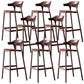Industrial Low Back Counter Stool Plastic Counter Height Stools for Home Use Coffee 8 Piece Set Clearhalo 'Bar Furniture' 'Bar Stools' 'bar_stools' 'furn' 'furn_bar_stools' 'Furniture' 'Kitchen & Dining Furniture' 6186528