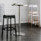 30" Height Backrest Armless Counter Stool Industrial Plastic Bistro Bar Chair with 4 Legs