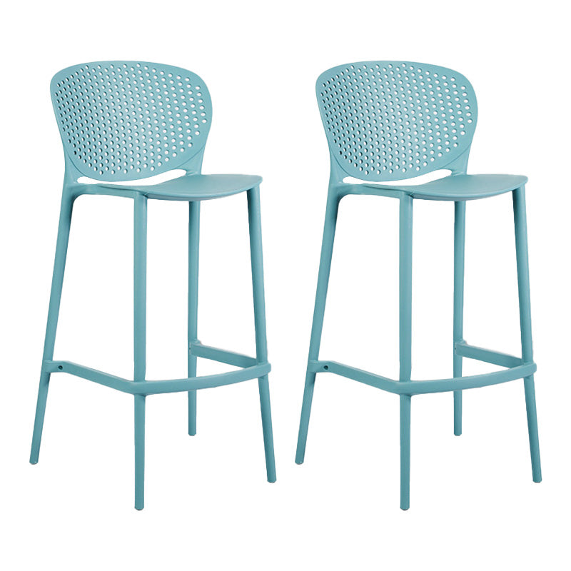 Taburete de plástico con respaldo bajo industrial, taburetes de altura para cocina