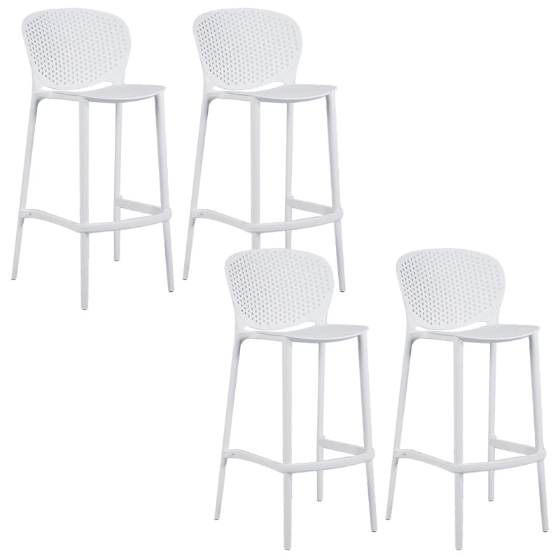 Taburete de plástico con respaldo bajo industrial, taburetes de altura para cocina