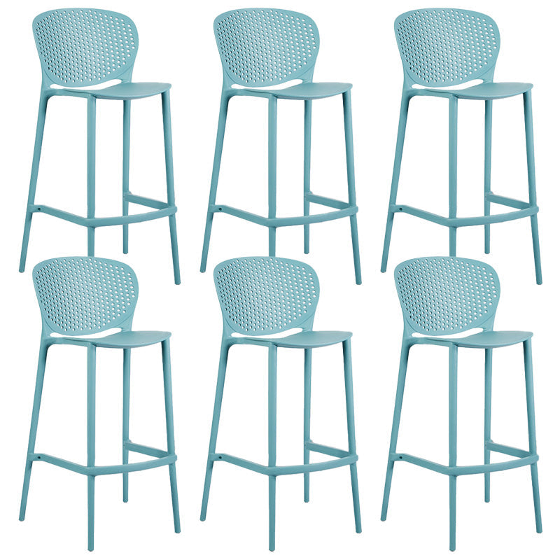 Taburete de plástico con respaldo bajo industrial, taburetes de altura para cocina