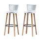 Modern Wooden Bar Stool 38" Height Backrest Armless Counter Stool with Plastic Cushion 2 Piece Set Clearhalo 'Bar Furniture' 'Bar Stools' 'bar_stools' 'furn' 'furn_bar_stools' 'Furniture' 'Kitchen & Dining Furniture' 6186601