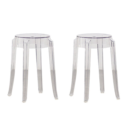 Taburete de mostrador sin respaldo industrial Taburetes de altura de mostrador de acrílico para cocina