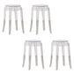 Taburete de mostrador sin respaldo industrial Taburetes de altura de mostrador de acrílico para cocina