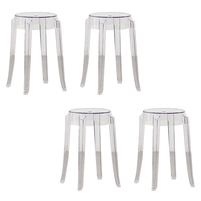 Taburete de mostrador sin respaldo industrial Taburetes de altura de mostrador de acrílico para cocina