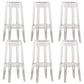 Taburete de mostrador sin respaldo industrial Taburetes de altura de mostrador de acrílico para cocina
