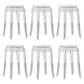 Taburete de mostrador sin respaldo industrial Taburetes de altura de mostrador de acrílico para cocina