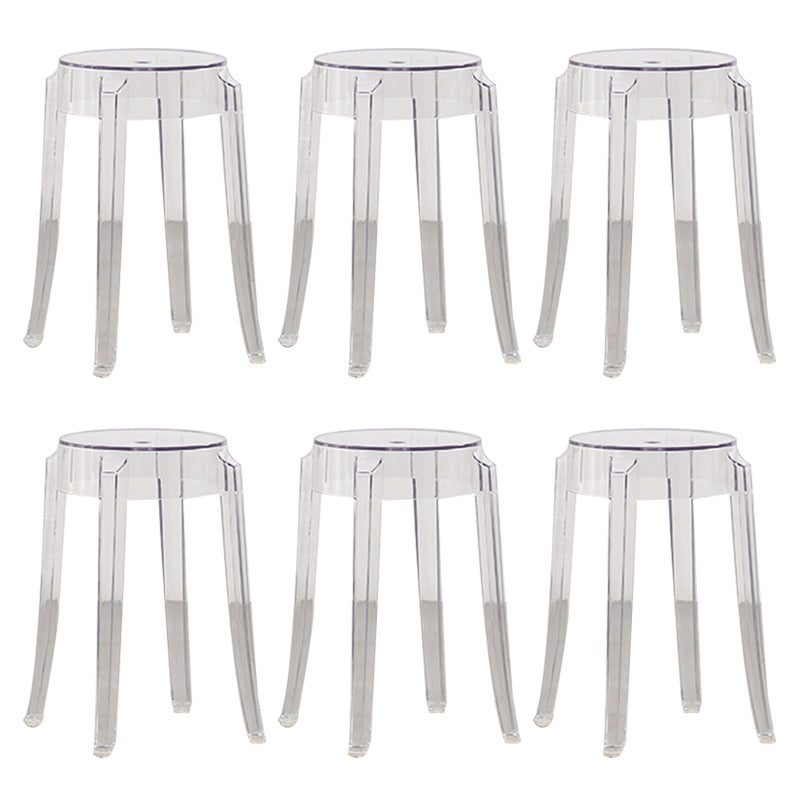 Taburete de mostrador sin respaldo industrial Taburetes de altura de mostrador de acrílico para cocina