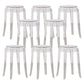 Taburete de mostrador sin respaldo industrial Taburetes de altura de mostrador de acrílico para cocina