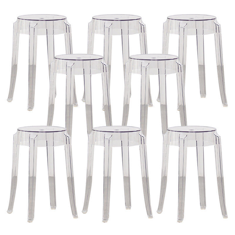 Taburete de mostrador sin respaldo industrial Taburetes de altura de mostrador de acrílico para cocina