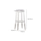 Taburete de mostrador sin respaldo industrial Taburetes de altura de mostrador de acrílico para cocina