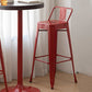 Industrial Low Back Counter Stool Metal Counter Height Stools for Kitchen Clearhalo 'Bar Furniture' 'Bar Stools' 'bar_stools' 'furn' 'furn_bar_stools' 'Furniture' 'Kitchen & Dining Furniture' 6186774