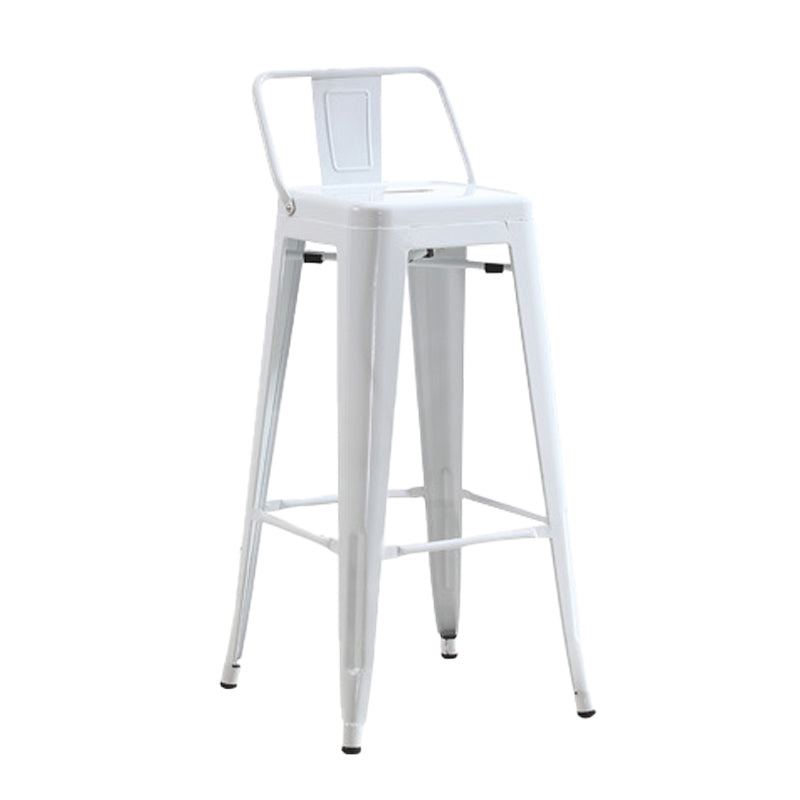Industrial Low Back Counter Stool Metal Counter Height Stools for Kitchen Clearhalo 'Bar Furniture' 'Bar Stools' 'bar_stools' 'furn' 'furn_bar_stools' 'Furniture' 'Kitchen & Dining Furniture' 6186776