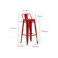 Industrial Low Back Counter Stool Metal Counter Height Stools for Kitchen Clearhalo 'Bar Furniture' 'Bar Stools' 'bar_stools' 'furn' 'furn_bar_stools' 'Furniture' 'Kitchen & Dining Furniture' 6186791