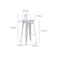 Industrial Low Back Counter Stool Metal Counter Height Stools for Kitchen Clearhalo 'Bar Furniture' 'Bar Stools' 'bar_stools' 'furn' 'furn_bar_stools' 'Furniture' 'Kitchen & Dining Furniture' 6186792