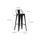 Industrial Low Back Counter Stool Metal Counter Height Stools for Kitchen Clearhalo 'Bar Furniture' 'Bar Stools' 'bar_stools' 'furn' 'furn_bar_stools' 'Furniture' 'Kitchen & Dining Furniture' 6186793