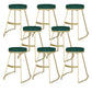 Nordic Style Bar-stool Round Seat Counter Bar Stool with Metal Legs for Home