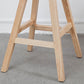Contemporary Wood Seat Bar Stool Low Back Bar Stool for Home Use