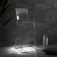 Industrial Style Plasticr Bar-stool Square Seat Counter Bar Stool with Plastic Legs