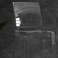 Industrial Style Plasticr Bar-stool Square Seat Counter Bar Stool with Plastic Legs