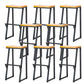 Contemporary Wood Counter Stools Metal Bar Stool for Home Use 8 Piece Set Bar Stool (28" H) Clearhalo 'Bar Furniture' 'Bar Stools' 'bar_stools' 'furn' 'furn_bar_stools' 'Furniture' 'Kitchen & Dining Furniture' 6187126