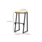 Contemporary Wood Counter Stools Metal Bar Stool for Home Use Clearhalo 'Bar Furniture' 'Bar Stools' 'bar_stools' 'furn' 'furn_bar_stools' 'Furniture' 'Kitchen & Dining Furniture' 6187143