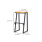 Contemporary Wood Counter Stools Metal Bar Stool for Home Use Clearhalo 'Bar Furniture' 'Bar Stools' 'bar_stools' 'furn' 'furn_bar_stools' 'Furniture' 'Kitchen & Dining Furniture' 6187144