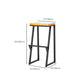 Contemporary Wood Counter Stools Metal Bar Stool for Home Use Clearhalo 'Bar Furniture' 'Bar Stools' 'bar_stools' 'furn' 'furn_bar_stools' 'Furniture' 'Kitchen & Dining Furniture' 6187145