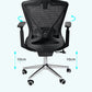Modern & Contemporary Wheels Chair Microfiber Black High Back Chair Clearhalo 'furn' 'furn_office_chair' 'Furniture' 'Office Chairs' 'Office Furniture' 'office_chair' 6187226
