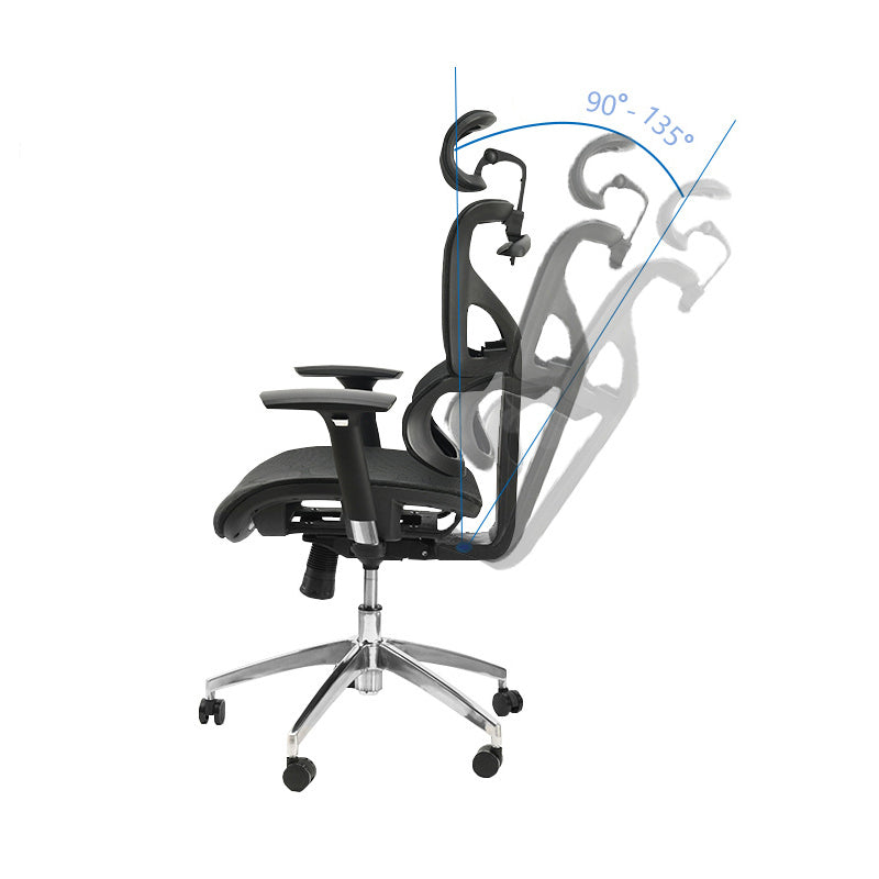 Contemporary Mid-Back Office Chair Ergonomic Adjustable Seat Height Desk Chair Clearhalo 'furn' 'furn_office_chair' 'Furniture' 'Office Chairs' 'Office Furniture' 'office_chair' 6187243