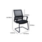 Contemporary Office Chair Fixed Arms Lumbar Support Conference Chair Clearhalo 'furn' 'furn_office_chair' 'Furniture' 'Office Chairs' 'Office Furniture' 'office_chair' 6187343
