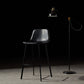 Industrial Metal Barstool Leather Low Back Stool with Cushion