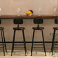 Dark Brown Bar Set with Pine Wood Top 1/2/5/9 Pieces Industrial Rectangle Pub Table Set Clearhalo 'Bar Furniture' 'furn' 'furn_home_bar_bar_sets' 'Furniture' 'Home Bars & Bar Sets' 'home_bar_bar_sets' 'Kitchen & Dining Furniture' 6187605