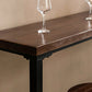 Dark Brown Bar Set with Pine Wood Top 1/2/5/9 Pieces Industrial Rectangle Pub Table Set Clearhalo 'Bar Furniture' 'furn' 'furn_home_bar_bar_sets' 'Furniture' 'Home Bars & Bar Sets' 'home_bar_bar_sets' 'Kitchen & Dining Furniture' 6187608