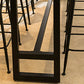 Dark Brown Bar Set with Pine Wood Top 1/2/5/9 Pieces Industrial Rectangle Pub Table Set Clearhalo 'Bar Furniture' 'furn' 'furn_home_bar_bar_sets' 'Furniture' 'Home Bars & Bar Sets' 'home_bar_bar_sets' 'Kitchen & Dining Furniture' 6187609
