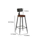 Dark Brown Bar Set with Pine Wood Top 1/2/5/9 Pieces Industrial Rectangle Pub Table Set Clearhalo 'Bar Furniture' 'furn' 'furn_home_bar_bar_sets' 'Furniture' 'Home Bars & Bar Sets' 'home_bar_bar_sets' 'Kitchen & Dining Furniture' 6187613