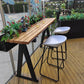 Manufactured Wood Bar Set 1/3 Pieces Industrial Rectangle Pub Table Set