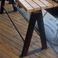 Manufactured Wood Bar Set 1/3 Pieces Industrial Rectangle Pub Table Set