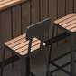 Contemporary 1/2/5 Pieces Reclaimed Wood Bar Table Set Fixed Table Counter Table Clearhalo 'Bar Furniture' 'furn' 'furn_home_bar_bar_sets' 'Furniture' 'Home Bars & Bar Sets' 'home_bar_bar_sets' 'Kitchen & Dining Furniture' 6187700
