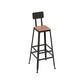 Contemporary 1/2/5 Pieces Reclaimed Wood Bar Table Set Fixed Table Counter Table Clearhalo 'Bar Furniture' 'furn' 'furn_home_bar_bar_sets' 'Furniture' 'Home Bars & Bar Sets' 'home_bar_bar_sets' 'Kitchen & Dining Furniture' 6187703